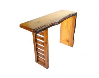 Sinker Pine Console Table with Live Edge
